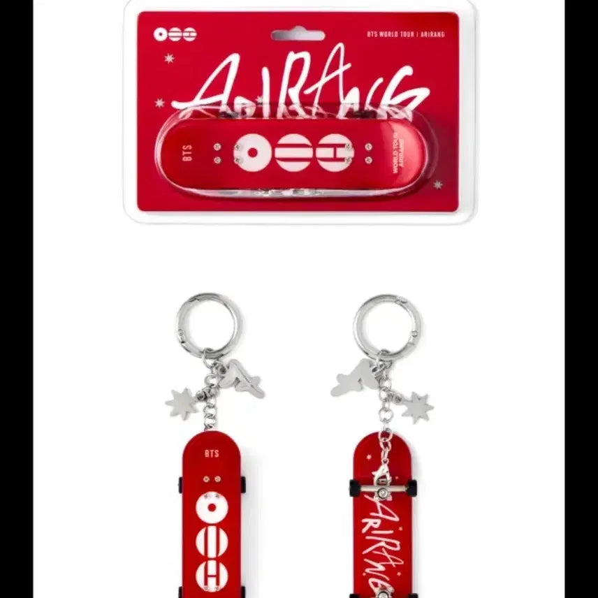 [BUNJANG] BTS World Tour Skateboard Keychain Red / BTS 월드투어 스케이트보드 키링 _ 레드