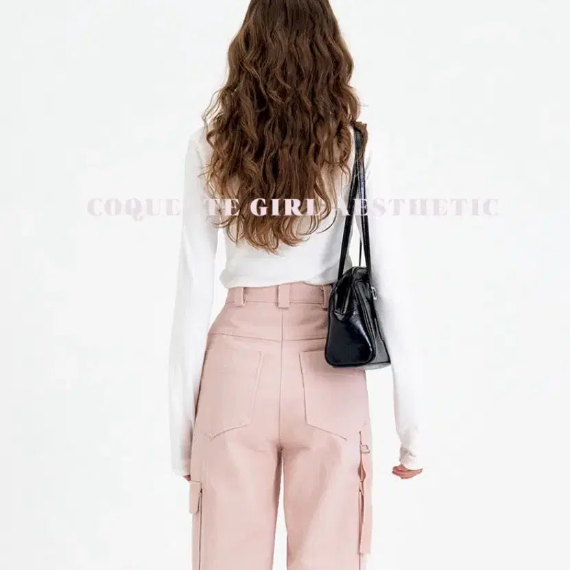 [BUNJANG] Marron Edition Pink Washing Cargo Pants / 마론에디션 핑크 워싱 카고 팬츠 Pink Washing Cargo 바지