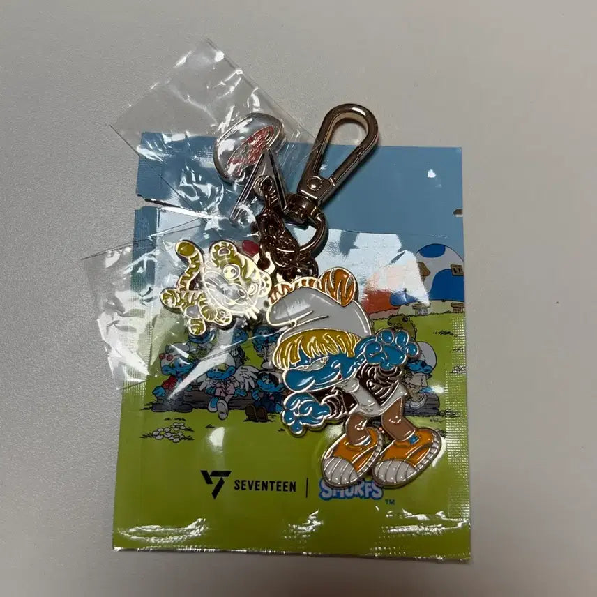 [BUNJANG] SEVENTEEN Hoshi Smurf Keyring / 세븐틴 이삭토스트 스머프키링 탐탐이 호시