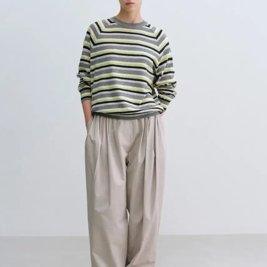 [SOLD OUT] 문달 Cotton Volume Tuck Pants in Gray