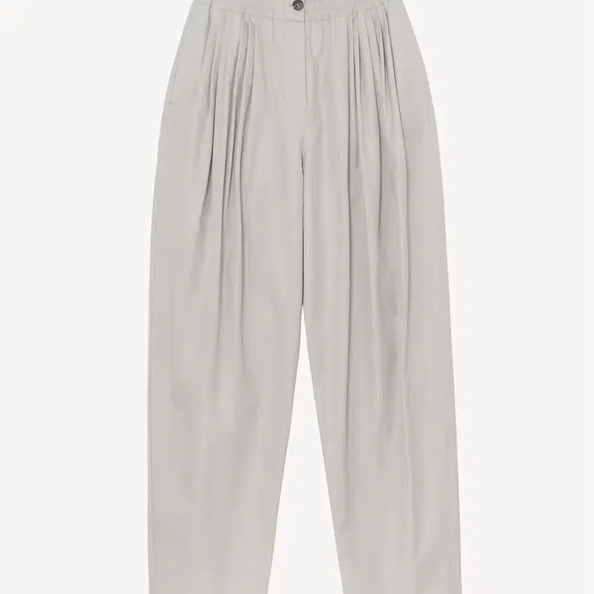 [SOLD OUT] 문달 Cotton Volume Tuck Pants in Gray