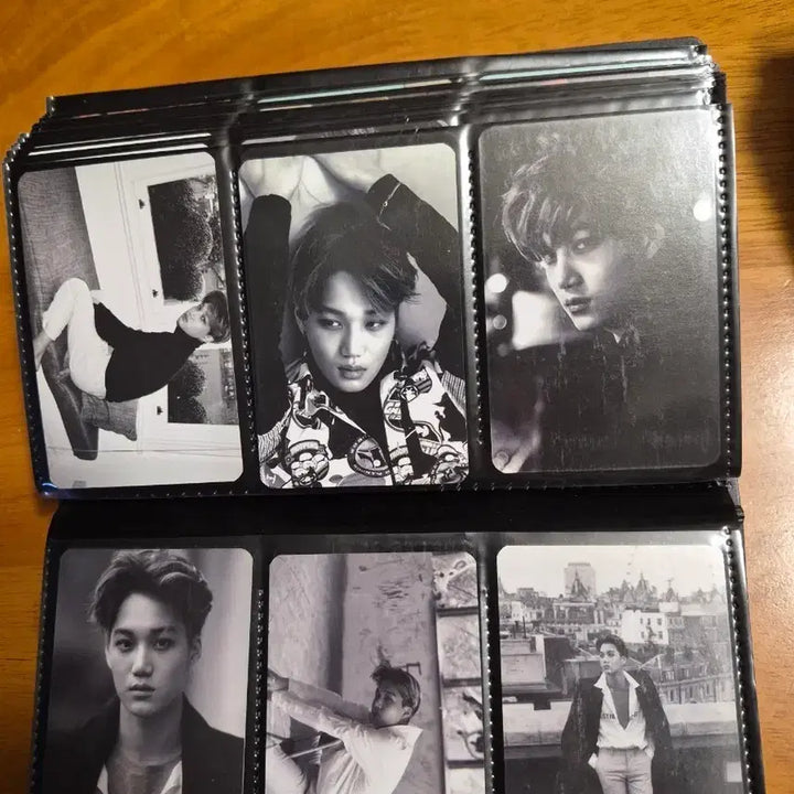[SOLD OUT] EXO 카이 흑백 포토카드 6장 일괄 판매
