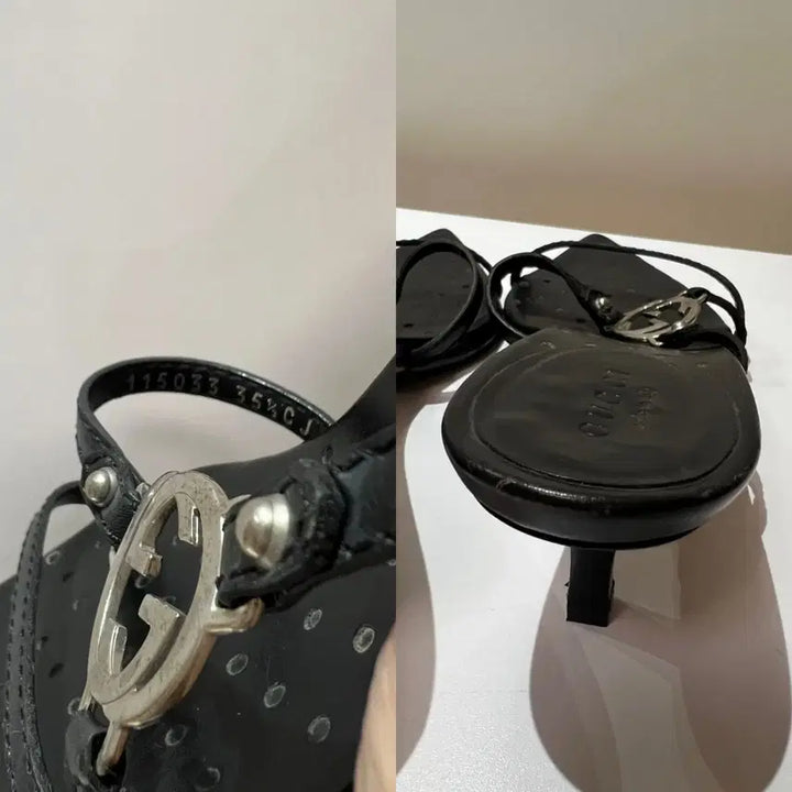 [SOLD OUT] [정품] 구찌 빈티지 톰포드 아카이브 GG 로고 스트랩 샌들