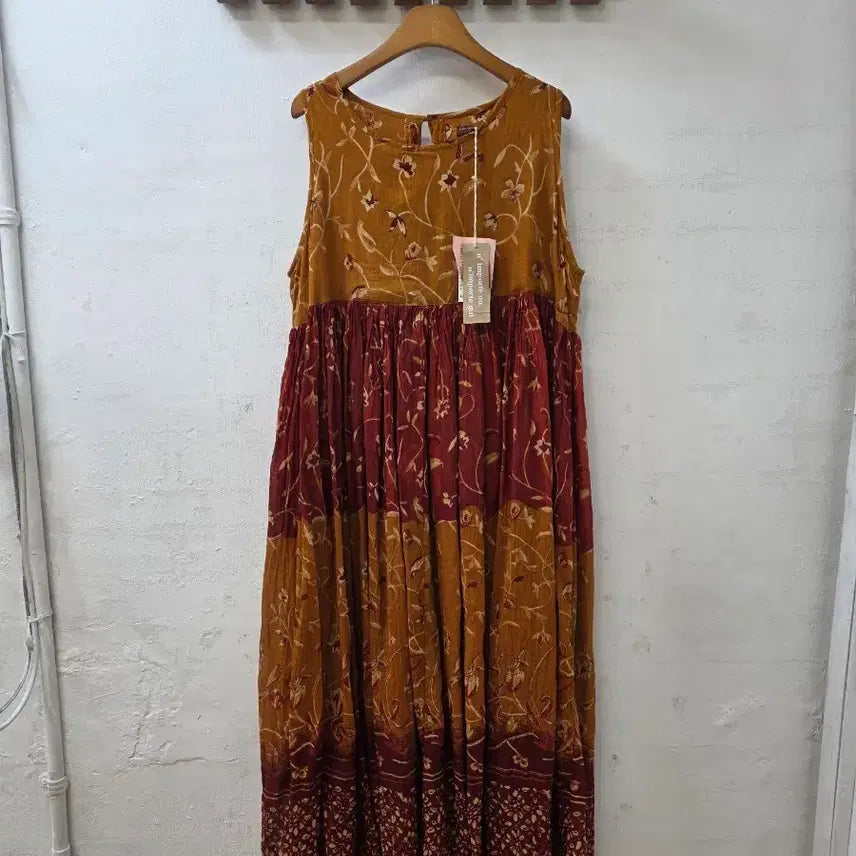 [SOLD OUT] 일본빈티지플라워패턴 롱원피스 빈티지스타일(새상품)