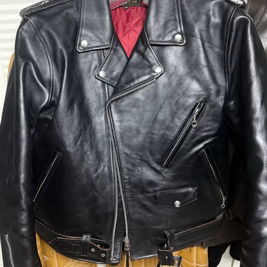 [BUNJANG] Veluokldly Double Rider Leather Jacket / Veluokldly 더블라이더 4xl(105~110)