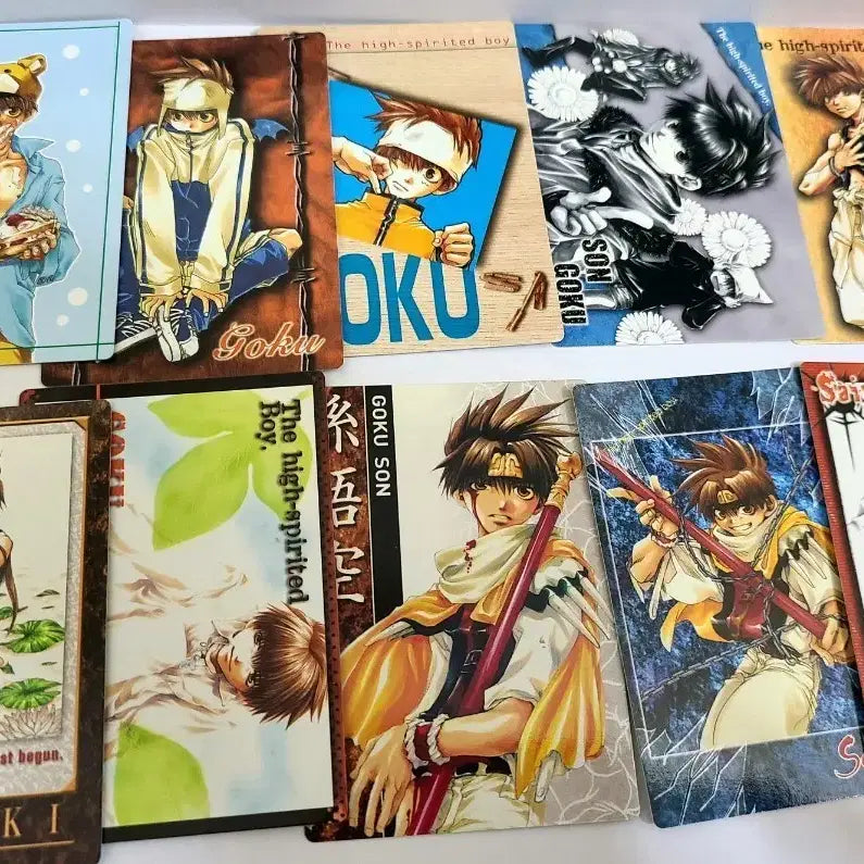 [BUNJANG] Saiyuki Son Goku Illustration Card Bundle Set / 최유기 손오공 일러스트 카드 일괄