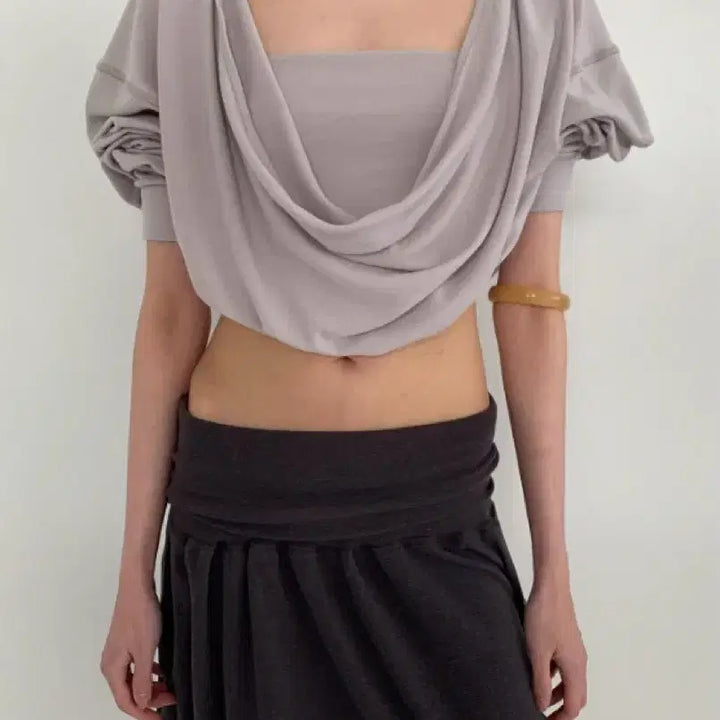 [SOLD OUT] 세릭 Draped Back Top _ Beige
