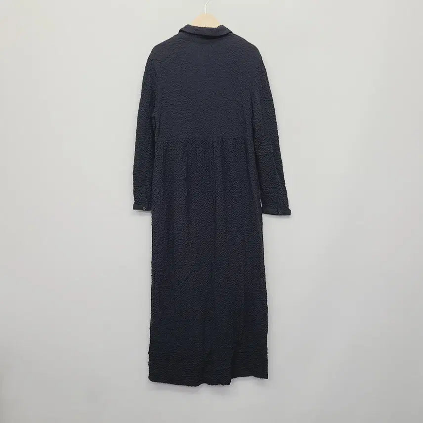 [BUNJANG] ZARA Textured Button Front Maxi Long Dress (Black) / [ZARA/XS] 자라 텍스처 버튼 프런트 맥시 롱 원피스 (블랙)