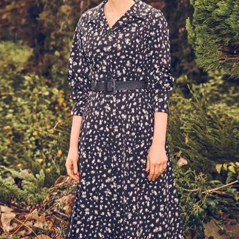 [BUNJANG] G Studio Floral Pattern Long Dress / 지스튜디오 플라워 패턴 롱 원피스