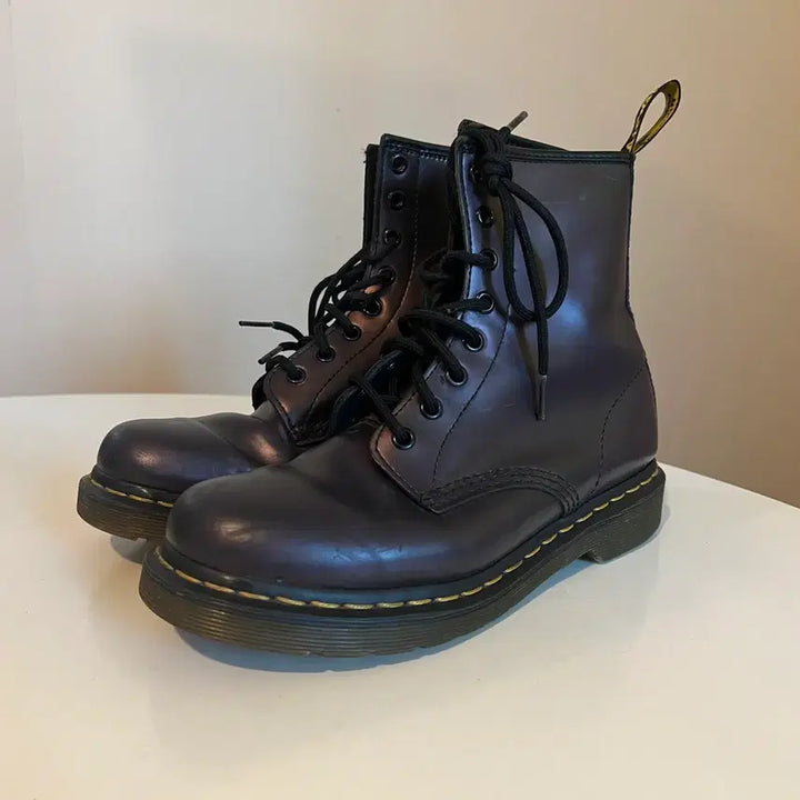[BUNJANG] Dr. Martens 1460 Pascal Purple Metallic Boots / 닥터마틴 1460 파스칼 퍼플 메탈릭 부츠 (00660)