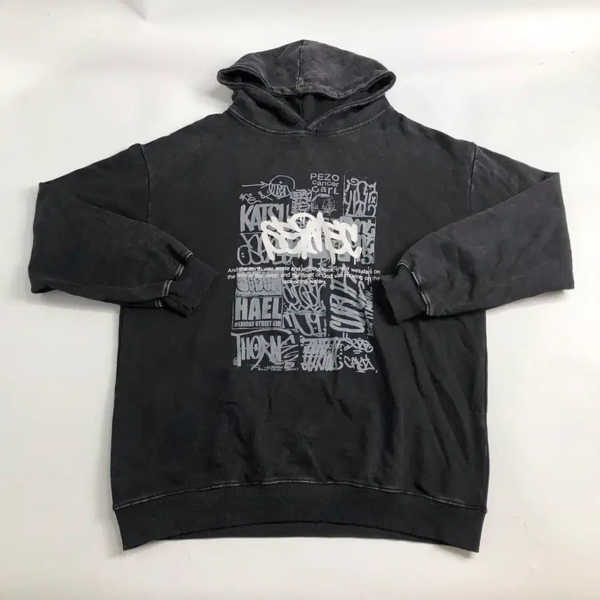 [SOLD OUT] 빈티지 워싱 그래피티 후드티