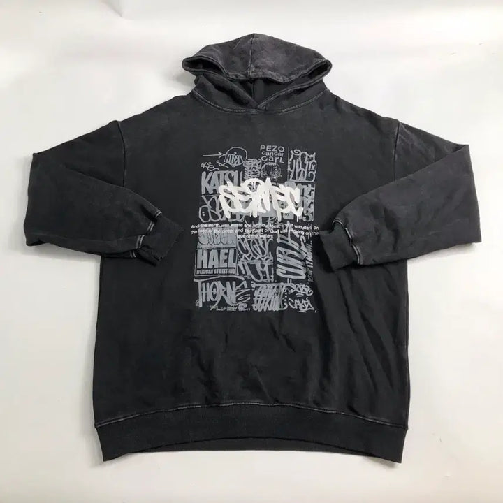 [SOLD OUT] 빈티지 워싱 그래피티 후드티