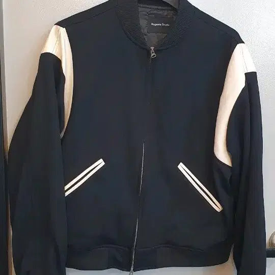 [BUNJANG] Magenta Studio Color Block Blouson Jacket / Magenta Studio 검/아이보리 배색 블루종 프리