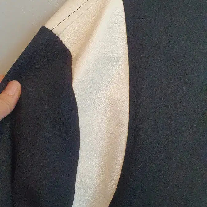 [BUNJANG] Magenta Studio Color Block Blouson Jacket / Magenta Studio 검/아이보리 배색 블루종 프리