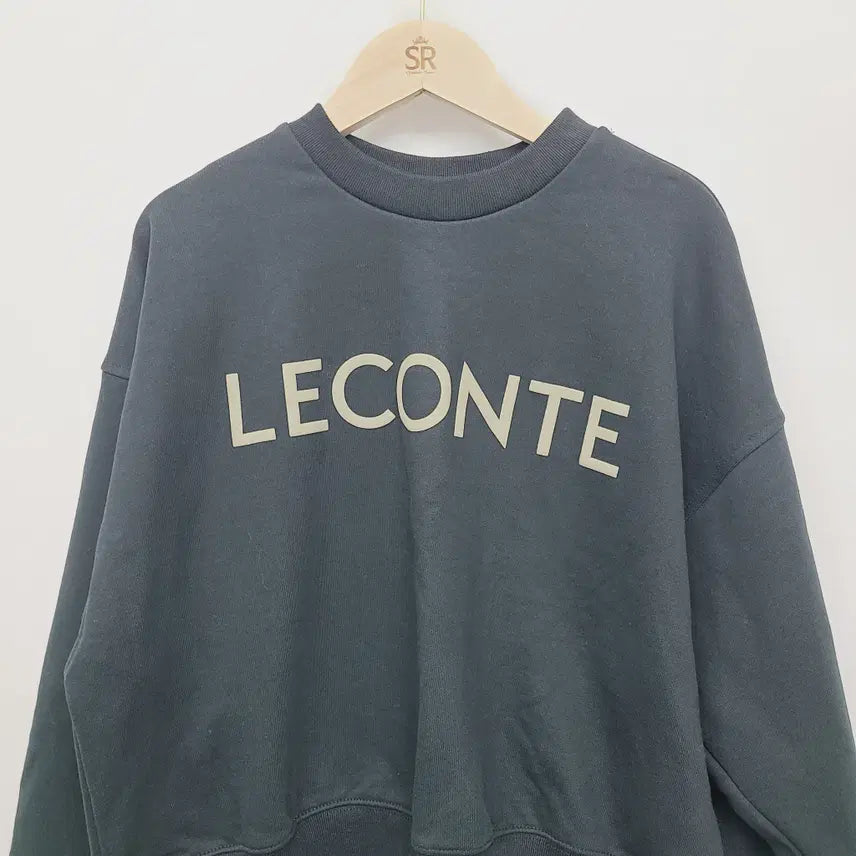 [BUNJANG] LECONTE Logo Oversized Sweatshirt / 르콩트 LECONTE 오버핏 로고 맨투맨 블랙 M