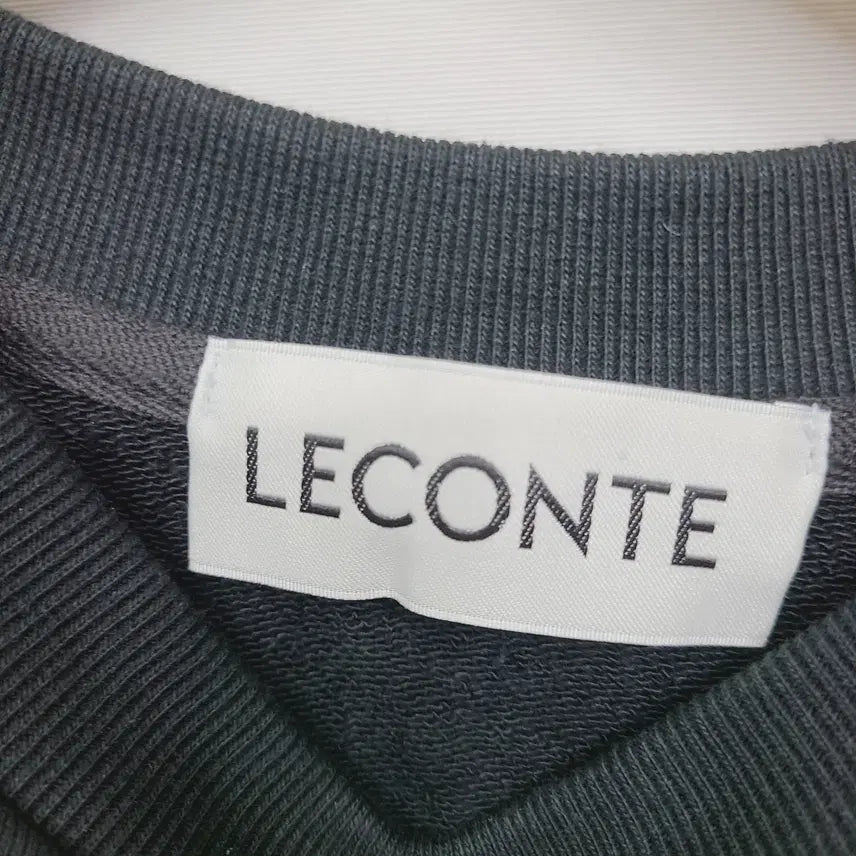 [BUNJANG] LECONTE Logo Oversized Sweatshirt / 르콩트 LECONTE 오버핏 로고 맨투맨 블랙 M
