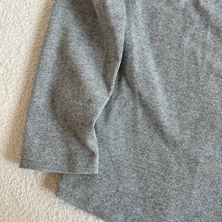 [BUNJANG] Dear Plants Gray Ribbed Cubic Point Top / 일본빈티지 dear plants 그레이 골지 큐빅 포인트 탑
