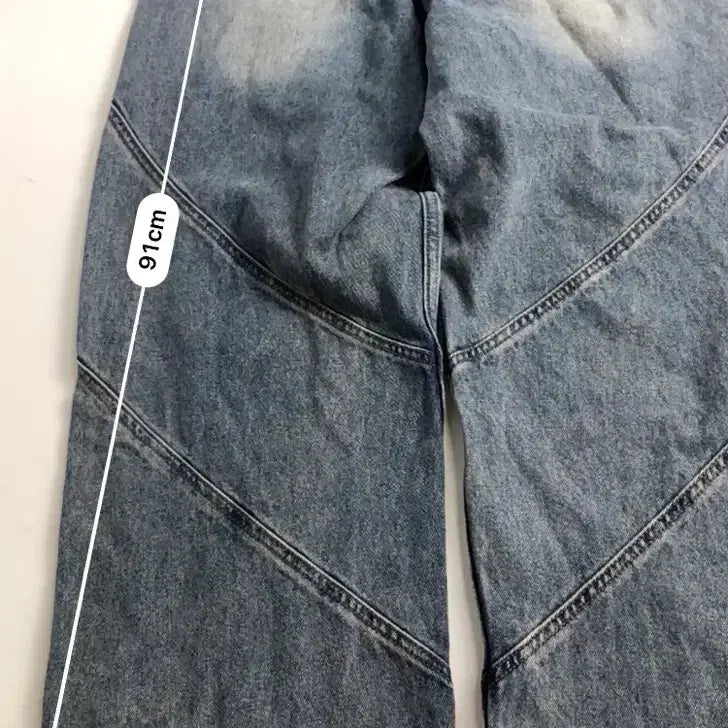[SOLD OUT] 빈티지 워싱 데님 와이드 팬츠