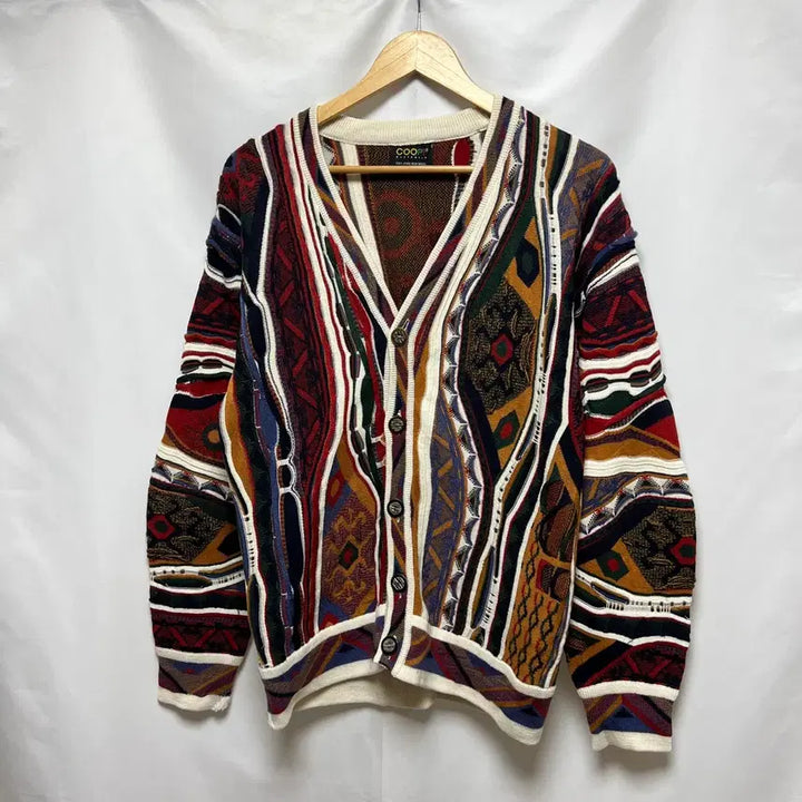 [BUNJANG] Koozi Style Cable Knit Cardigan / [정품/XL] 쿠지 st 케이블 꽈배기 니트 가디건