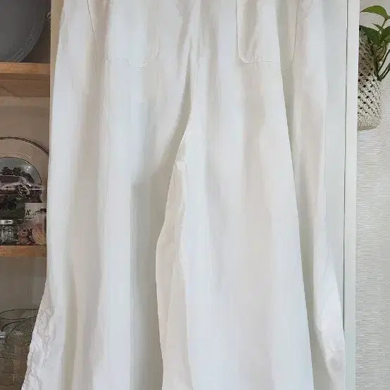 [SOLD OUT] 마인 화이트 롱 스커트형 팬츠 총장 86 오버핏