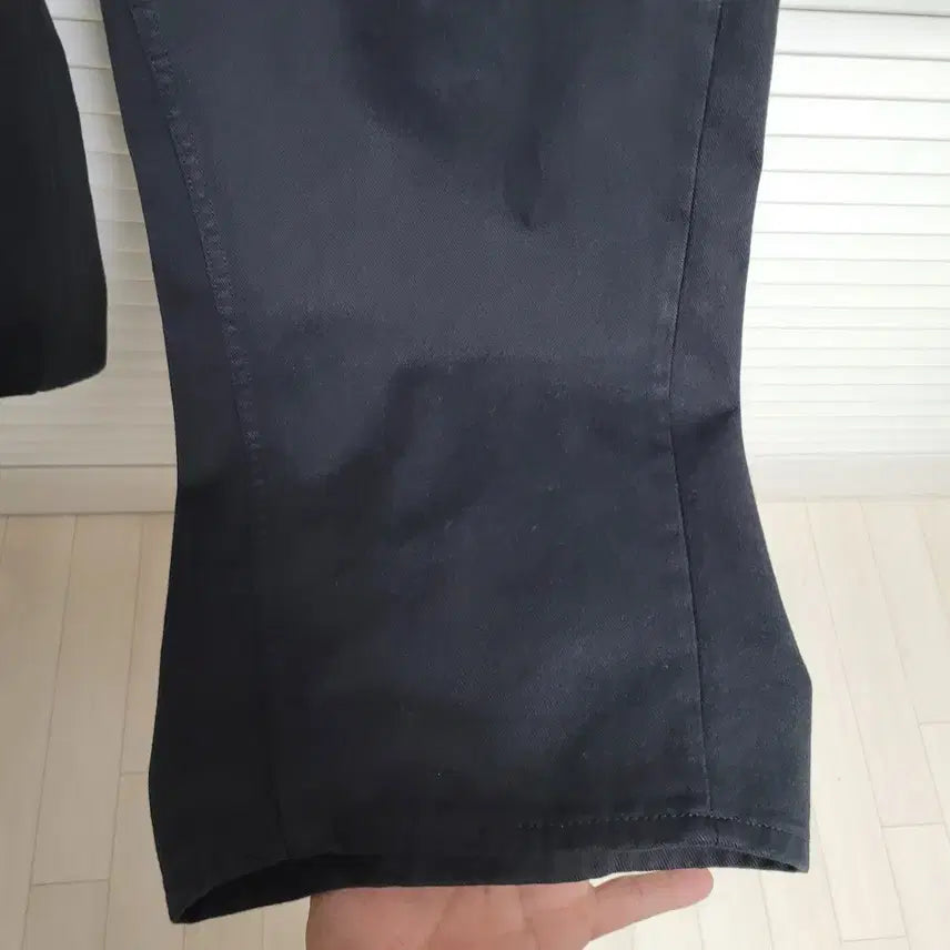 [BUNJANG] Branded Wide Curve Cotton Pants / [32] 브랜디드 와이드 커브드 코튼 팬츠