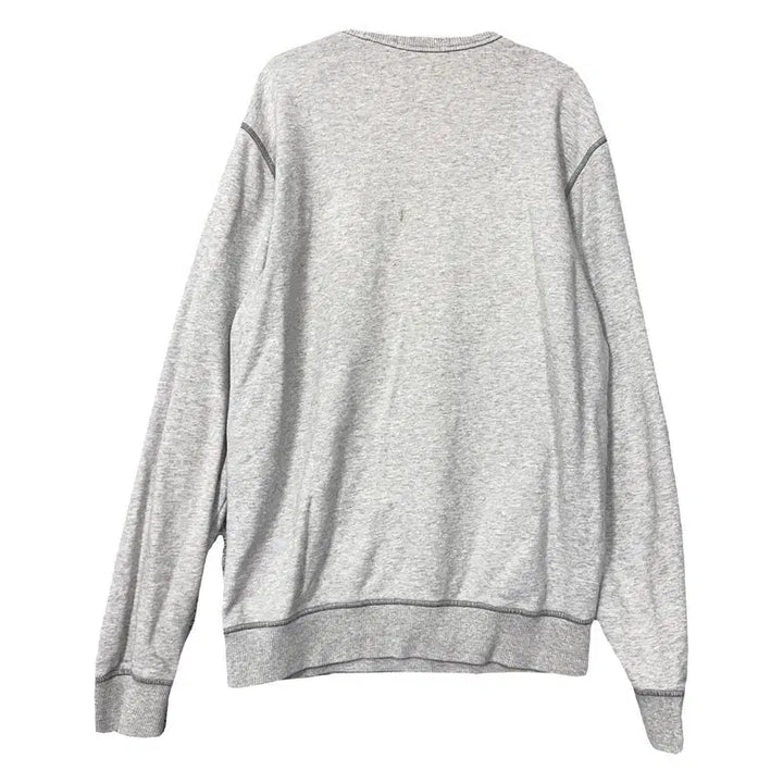 [BUNJANG] Hazzys Light Gray Cotton Sweatshirt / 해지스 라이트 그레이 맨투맨 100