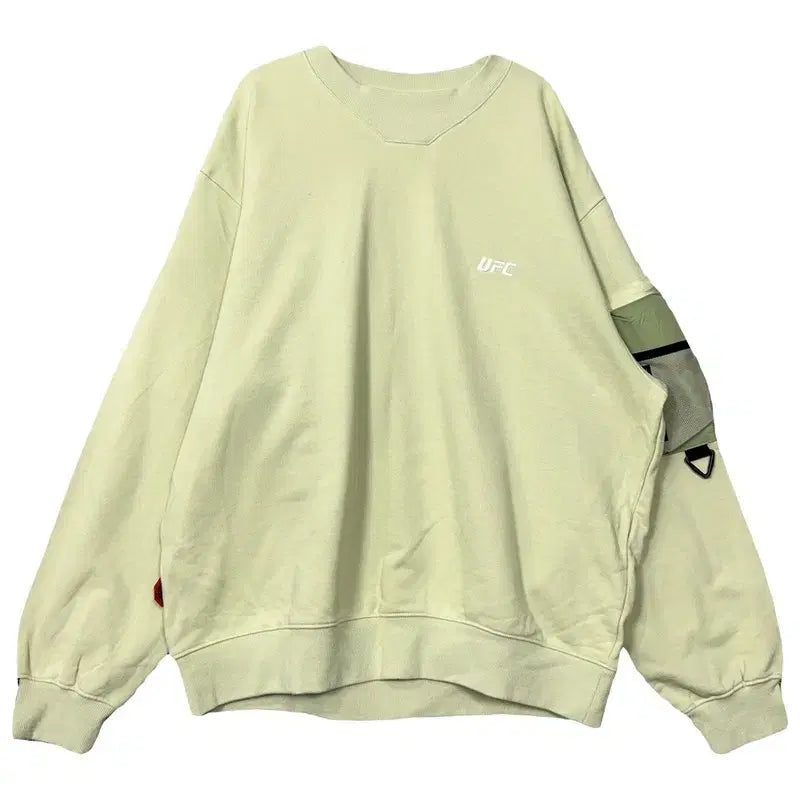 [BUNJANG] UFC Techwear Light Green Sweatshirt - Size L / UFC 로고 테크웨어 라이트 그린 스웻셔츠 L