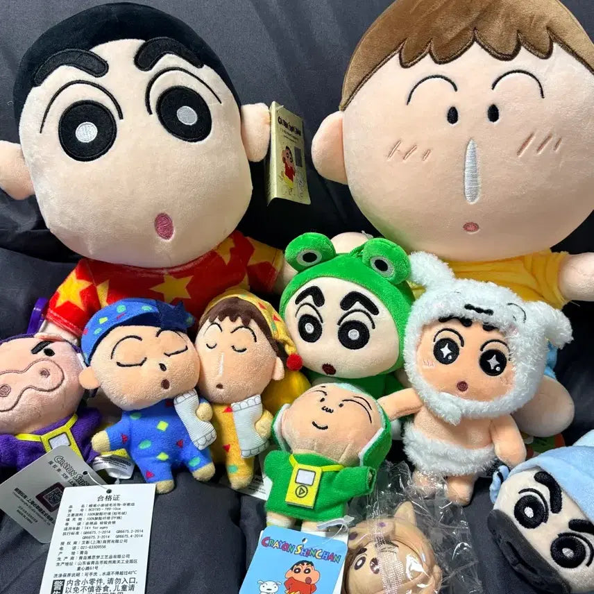 [BUNJANG] Crayon Shin-chan Character Doll Keyring Bundle Set / 짱구 맹구 인형 키링 일괄