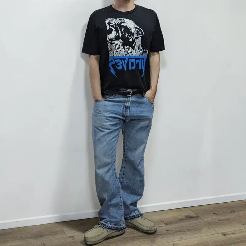 [BUNJANG] Diesel M0281 Graphic T-Shirt / 디젤 반팔티 XL M0281