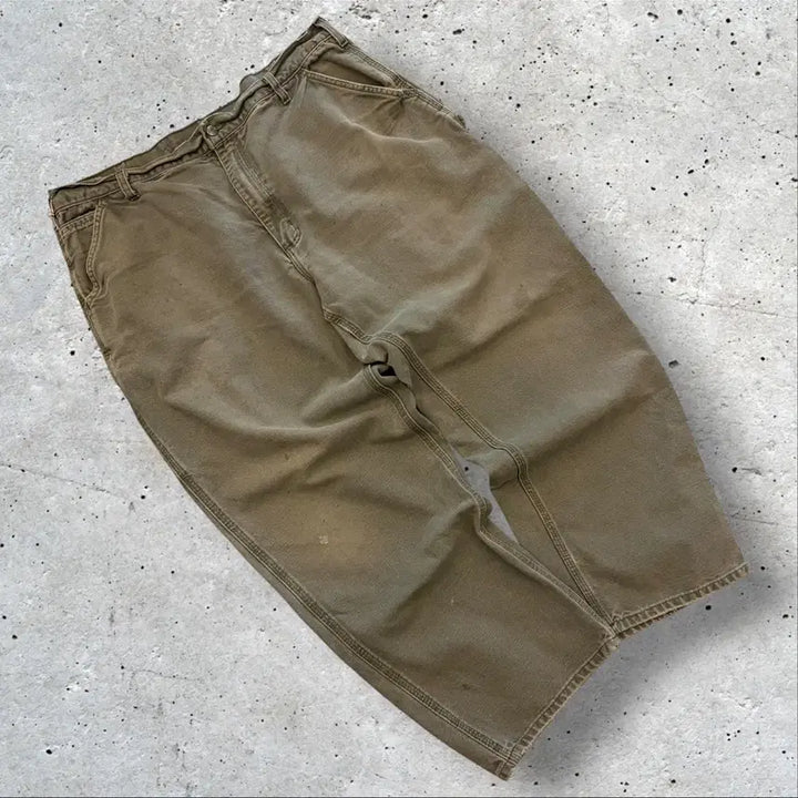 [BUNJANG] Carhartt B11 MOS Khaki Carpenter Work Pants / [40x30] 칼하트 B11 MOS 카키 카펜더 워크 팬츠 D732