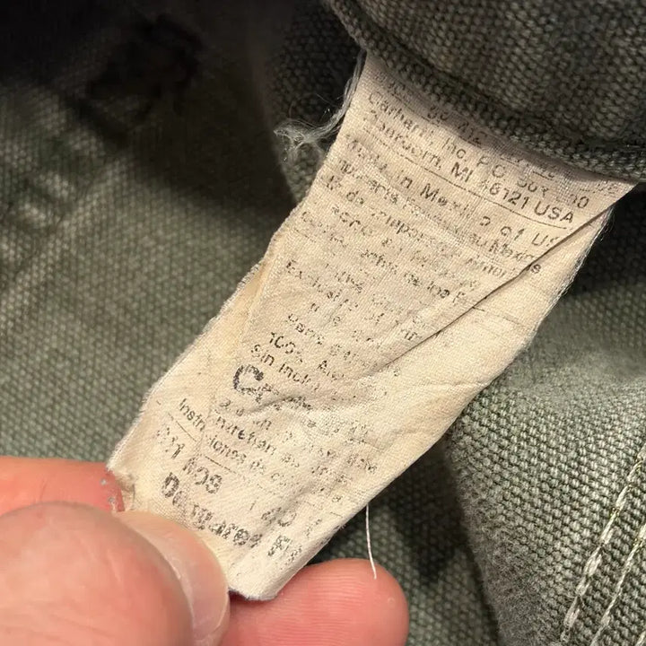 [BUNJANG] Carhartt B11 MOS Khaki Carpenter Work Pants / [40x30] 칼하트 B11 MOS 카키 카펜더 워크 팬츠 D732