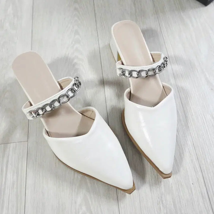 [SOLD OUT] ㅁ새상품ㅁ 체인 뮬 힐 245