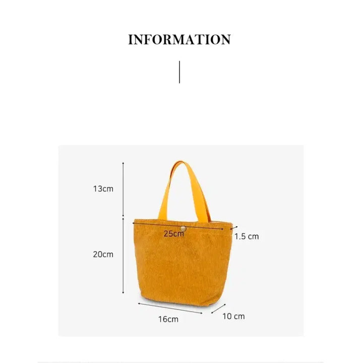 [BUNJANG] Corduroy Mini Handbag / 코듀로이 미니가방/손가방