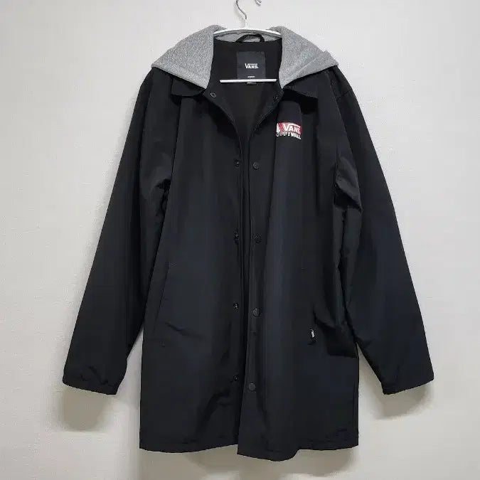 [BUNJANG] Vans Hooded Coach Jacket - Black - M / 반스 VANS 후드 코치 자켓 M 블랙 / 바람막이