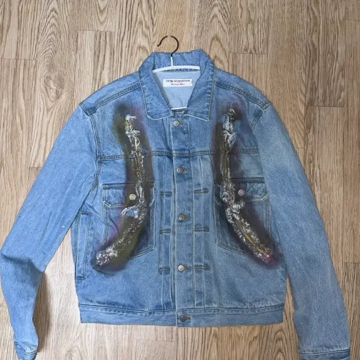 [BUNJANG] The Museum Visitor Curved Zip Denim Jacket / 자켓