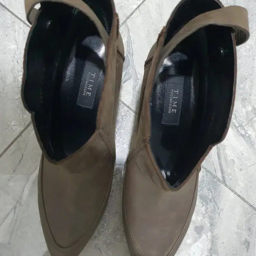 [BUNJANG] TIME Ankle Boots Suede 240mm / TIME 타임 앵클부츠 카키 240