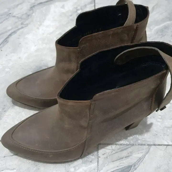 [BUNJANG] TIME Ankle Boots Suede 240mm / TIME 타임 앵클부츠 카키 240