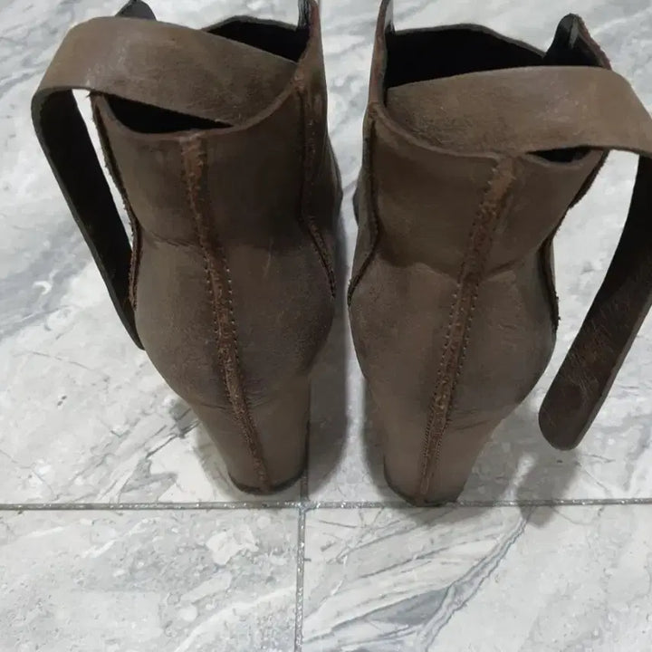 [BUNJANG] TIME Ankle Boots Suede 240mm / TIME 타임 앵클부츠 카키 240