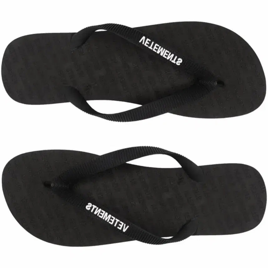 [BUNJANG] VETEMENTS Logo Flip-Flops Sandals / 베트멍 로고 플립플랍 쪼리 새상품