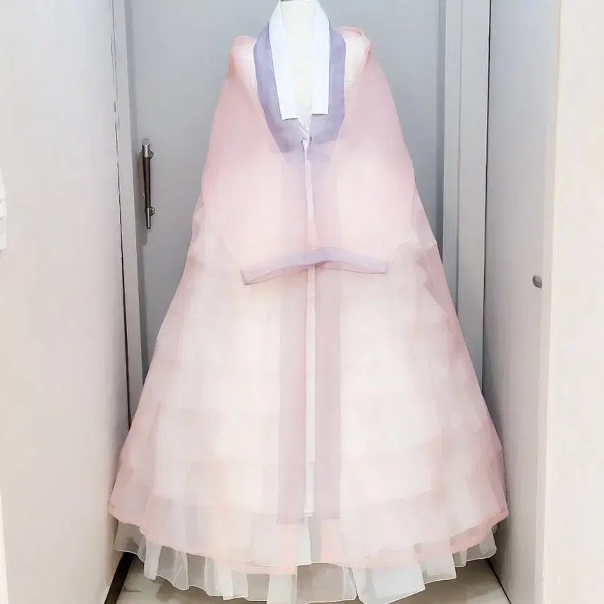 [SOLD OUT] 여성한복 시스루 광폭 장옷 (노방/실크오간자 시스루장옷 참고컷)