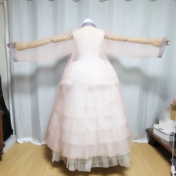 [SOLD OUT] 여성한복 시스루 광폭 장옷 (노방/실크오간자 시스루장옷 참고컷)