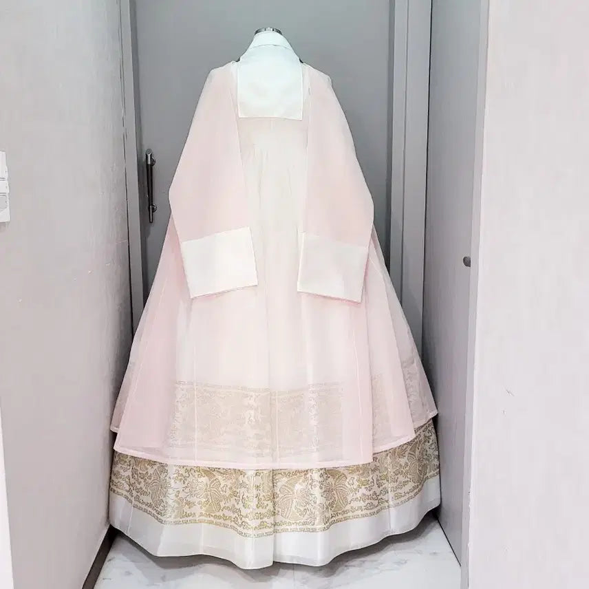 [SOLD OUT] 여성한복 시스루 광폭 장옷 (노방/실크오간자 시스루장옷 참고컷)