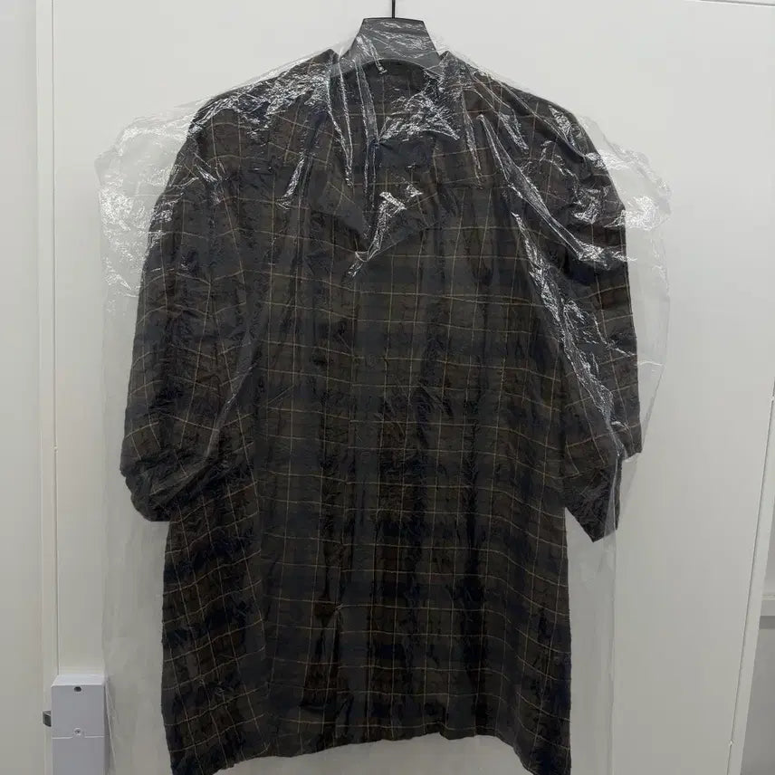 [SOLD OUT] 25SS 준지 콤마 체크 오픈 카라 셔츠 48