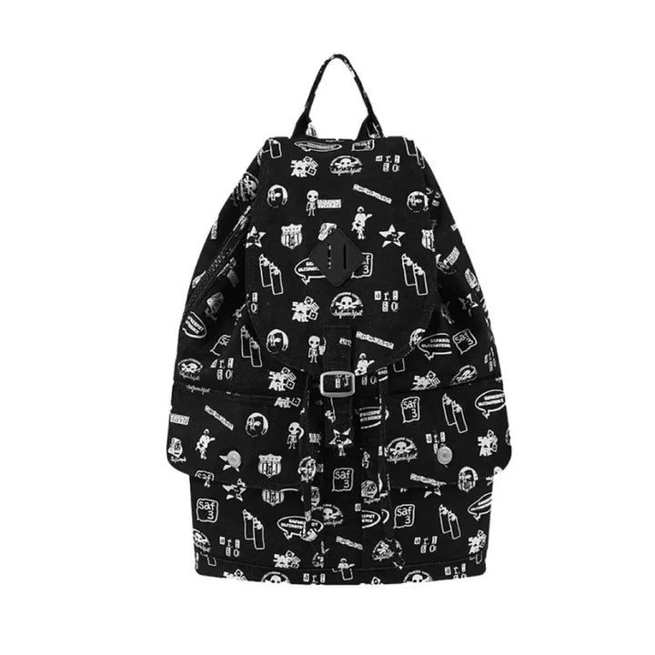 [BUNJANG] Safari Spot Ultimate Logo Denim Backpack / 사파리스팟 얼티메이트 로고 데님 백팩
