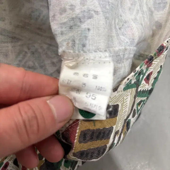 [SOLD OUT] 만원샵 빈티지 90s 패턴 반팔 셔츠 95