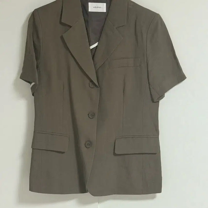 [BUNJANG] Linen Short Sleeve Jacket / 반팔 린넨 자켓 새상품