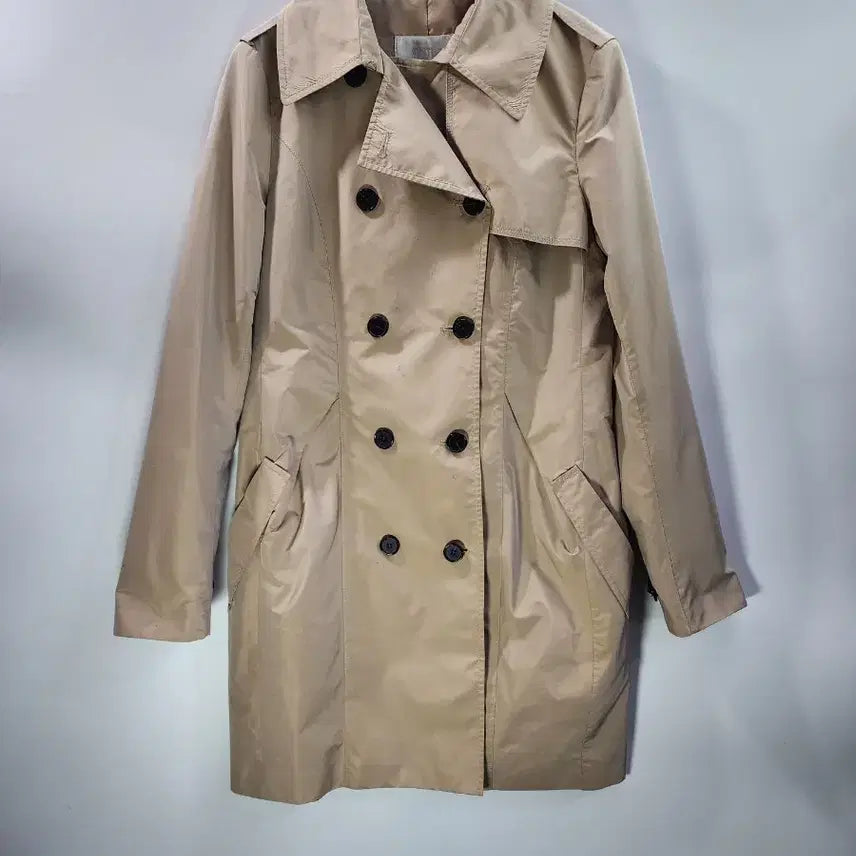 [BUNJANG] SYSTEM Beige Trench Coat / [55] SYSTEM 시스템 베이지 트렌치코트 더블버튼 봄코트 4.5