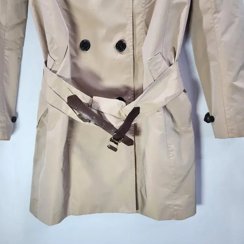 [BUNJANG] SYSTEM Beige Trench Coat / [55] SYSTEM 시스템 베이지 트렌치코트 더블버튼 봄코트 4.5
