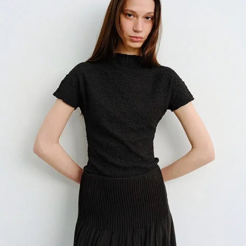 [BUNJANG] Mohan Cap Sleeve Wrinkle Top / 모한 반팔 티셔츠 CAP SLEEVE WRINKLE TOP