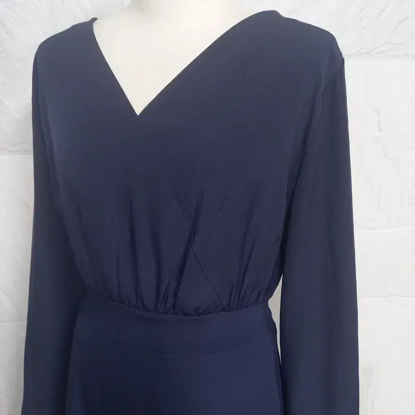 [BUNJANG] V-Neck Long Dress / 브이넥 롱 원피스